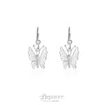 BUTTERFLY SILVER FILIGREE EARRINGS