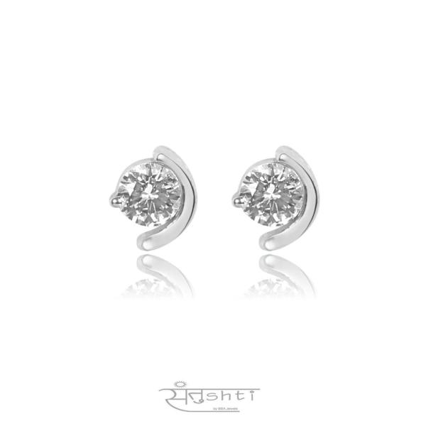 SILVER ZIRCON MINI STUDS