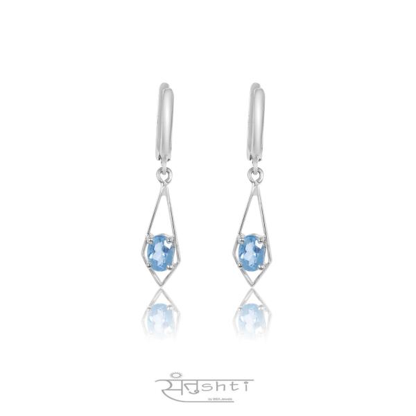 TOPAZ SILVER DANGLERS