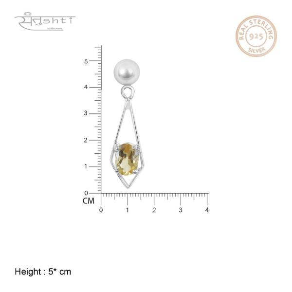 CITRINE EARRING