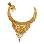 916 HUID Gold Amazing Necklace with Adoreable Design 