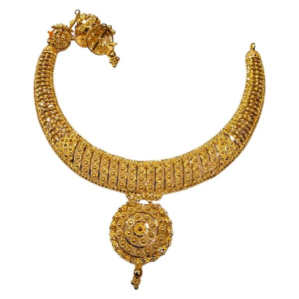 Gold Antique Necklace with Amazing Design 