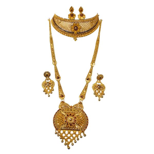 Fabulous 916 HUID Gold Rani Haar Set 