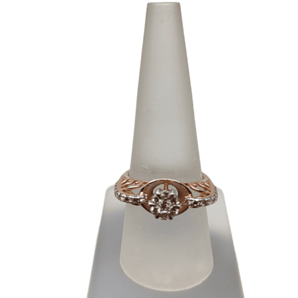 Unique Rose Gold Ladies Diamond Ring with Fabulous work 