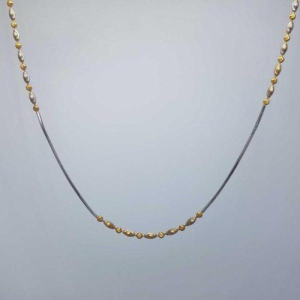 Ladies Gold Chain With Platinum Coating