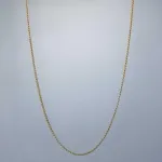 Gold Solid Chain for Ladies in Simple Design