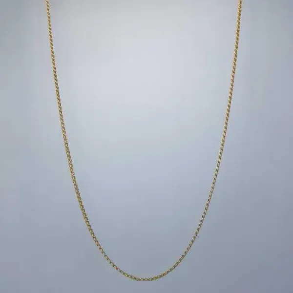 Gold Solid Chain for Ladies in Simple Design