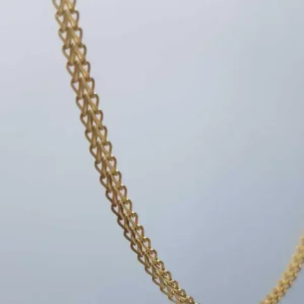 Gold Solid Chain for Ladies in Simple Design