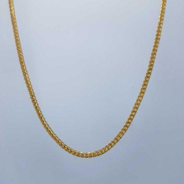 Gold Solid Chain for Ladies in Simple Design