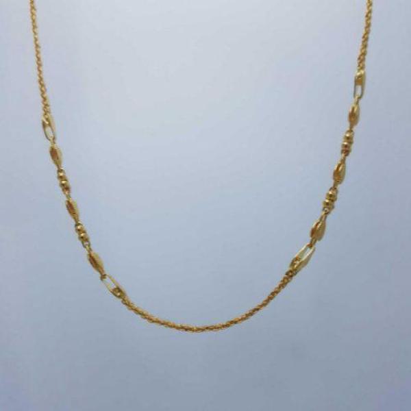 Elegant Gold Chain for Ladies in Fancy Design