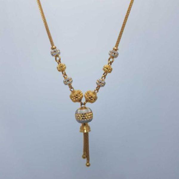 Designer Gold Chain With Attached Pendent