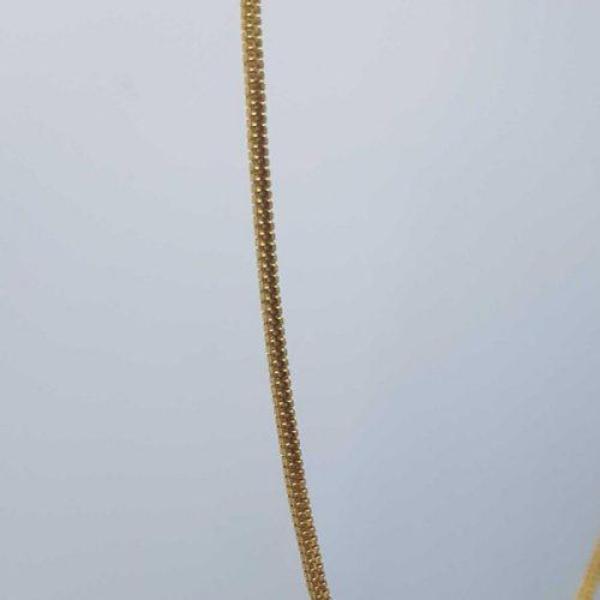 Elegant Plain Unisex Gold Chain