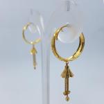 Beautiful Gold Hanging Bali Pair in Elegnat Design