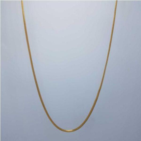 Elegant Plain Unisex Gold Chain