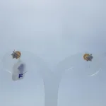 Beautiful Diamond Tops in Round Flower Style