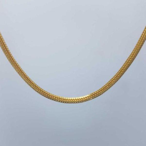 Elegant Plain Unisex Gold Chain