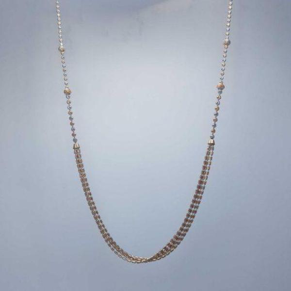 Beautiful Ladies Gold Chain With Shadow Of Platinum Coating