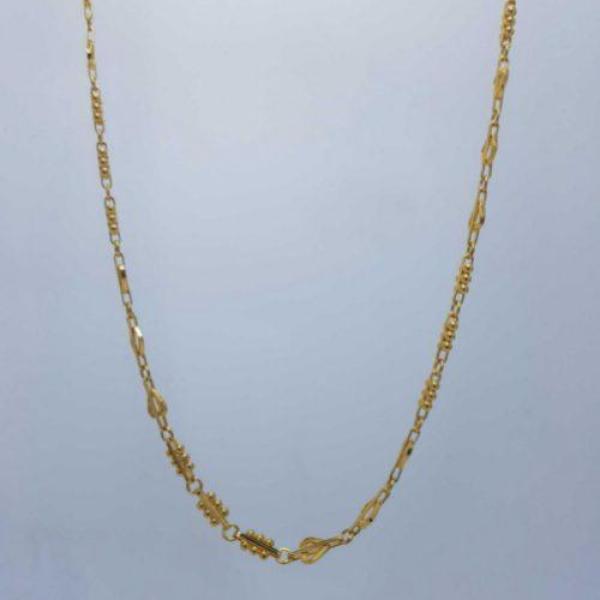 Gold Ladies Chain in Fancy Design