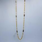 Designer Long Ladies Gold Chain with Meena Work