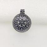 Traditional Oxidised Silver Pendant