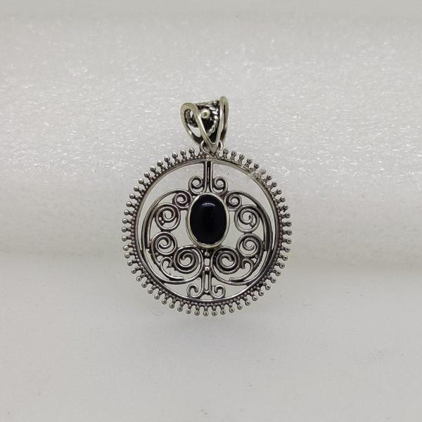 Blackstone Silver Oxidised Pendant