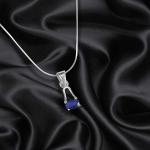 OVAL SAPPHIRE PENDANT