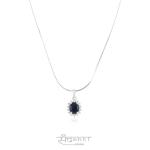 BLUE STERLING SILVER PENDANT