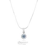 SKY BLUE STAR STERLING SILVER PENDANT