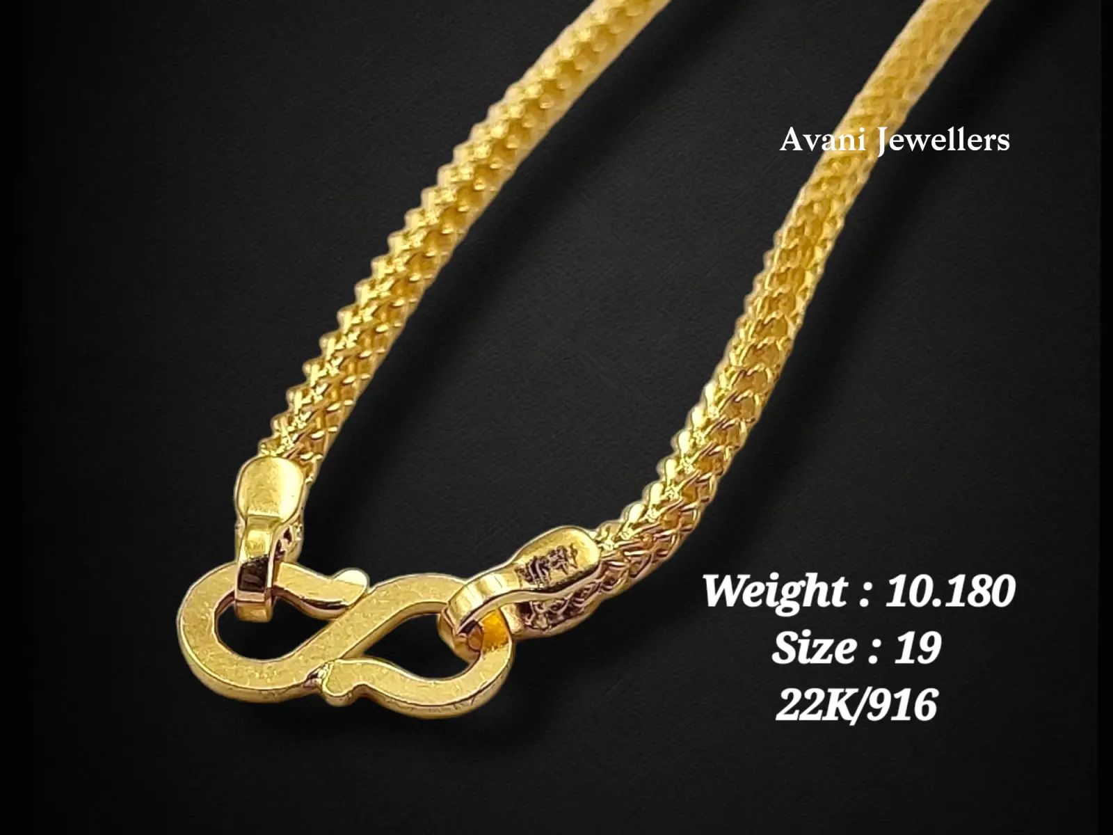 Gold Chain 19" Long in 10gms