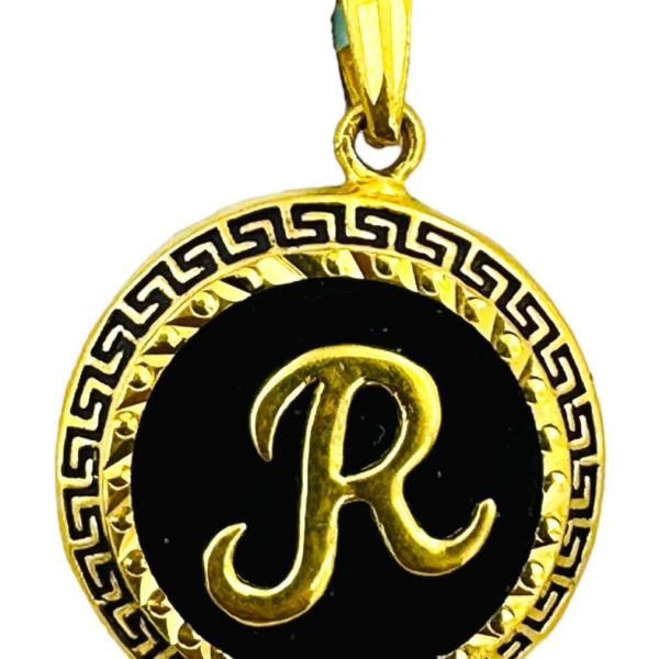 R-LETTER VERSACE DESIGN PENDANT