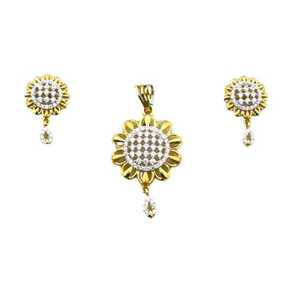 SUN FLOWER PENDANT SET