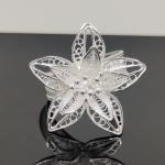 Orchid Enchantment Filigree Silver Ring