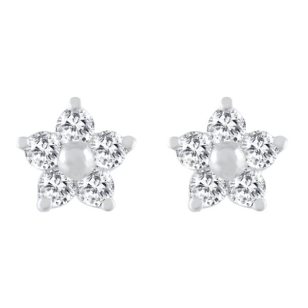 925 Sterling Silver Swarovski Zirconia Minimalistic Designer Stud Earrings