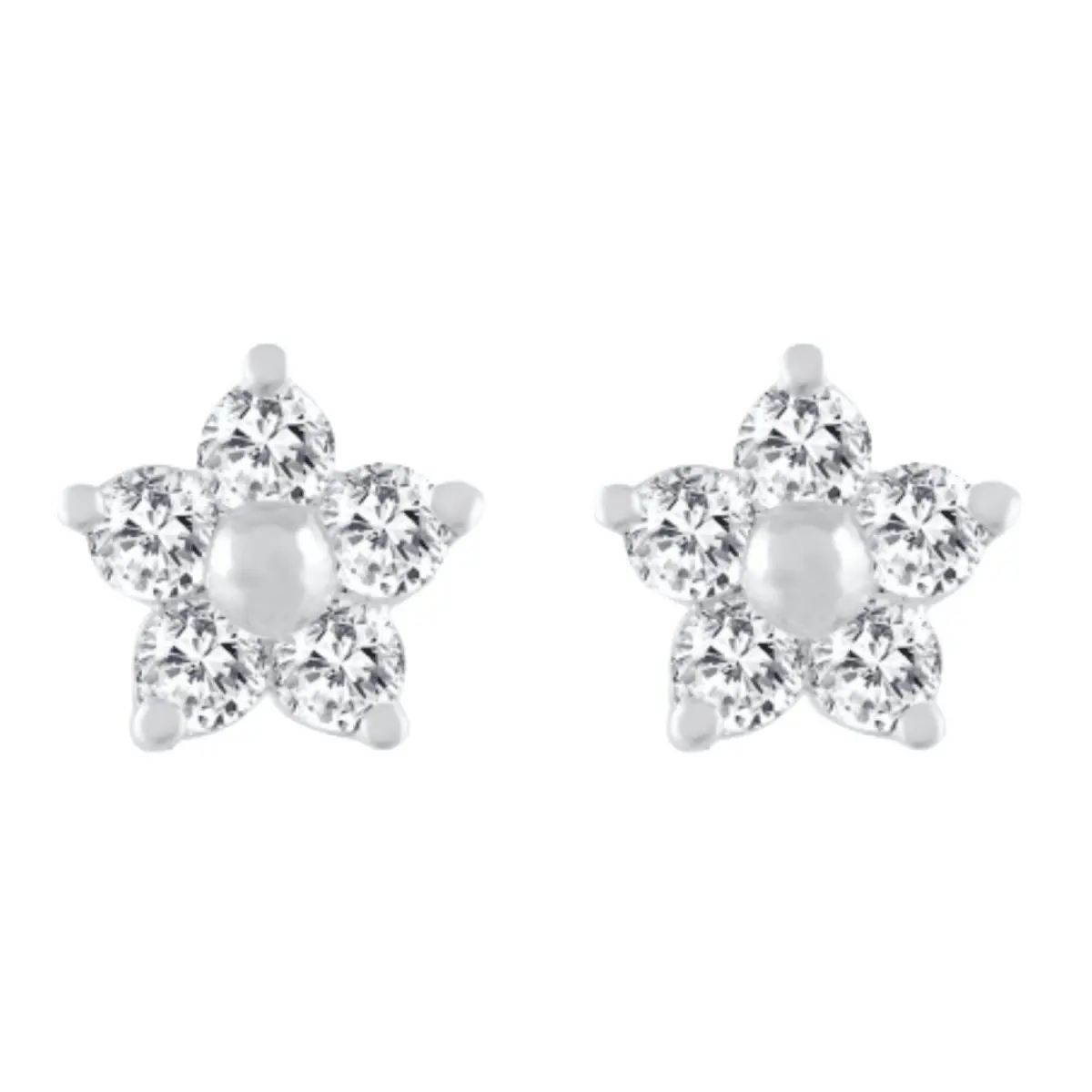 925 Sterling Silver Swarovski Zirconia Minimalistic Designer Stud Earrings