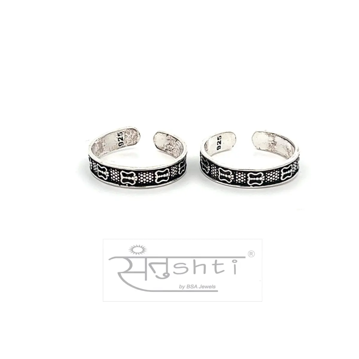 SILVER BAND TOE RING