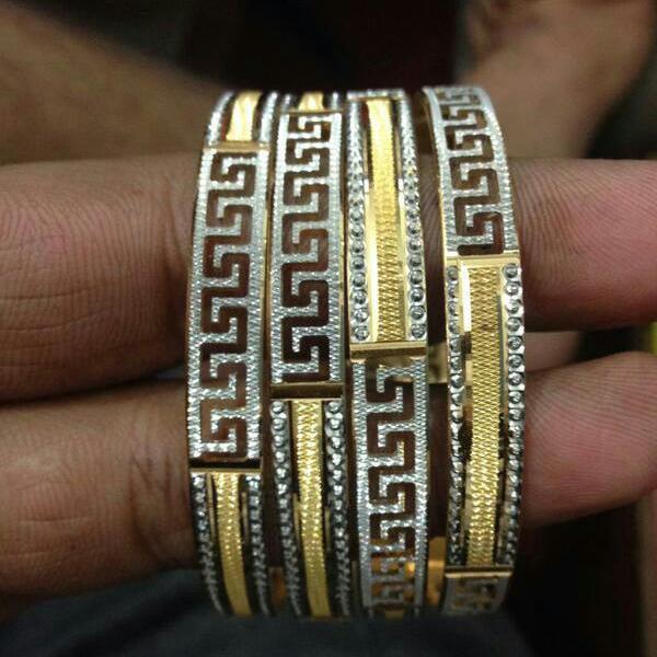 Gold Gents Kada with Versace Design