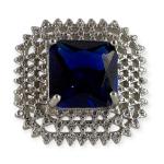 Beautiful Silver Ring with Blue Stone